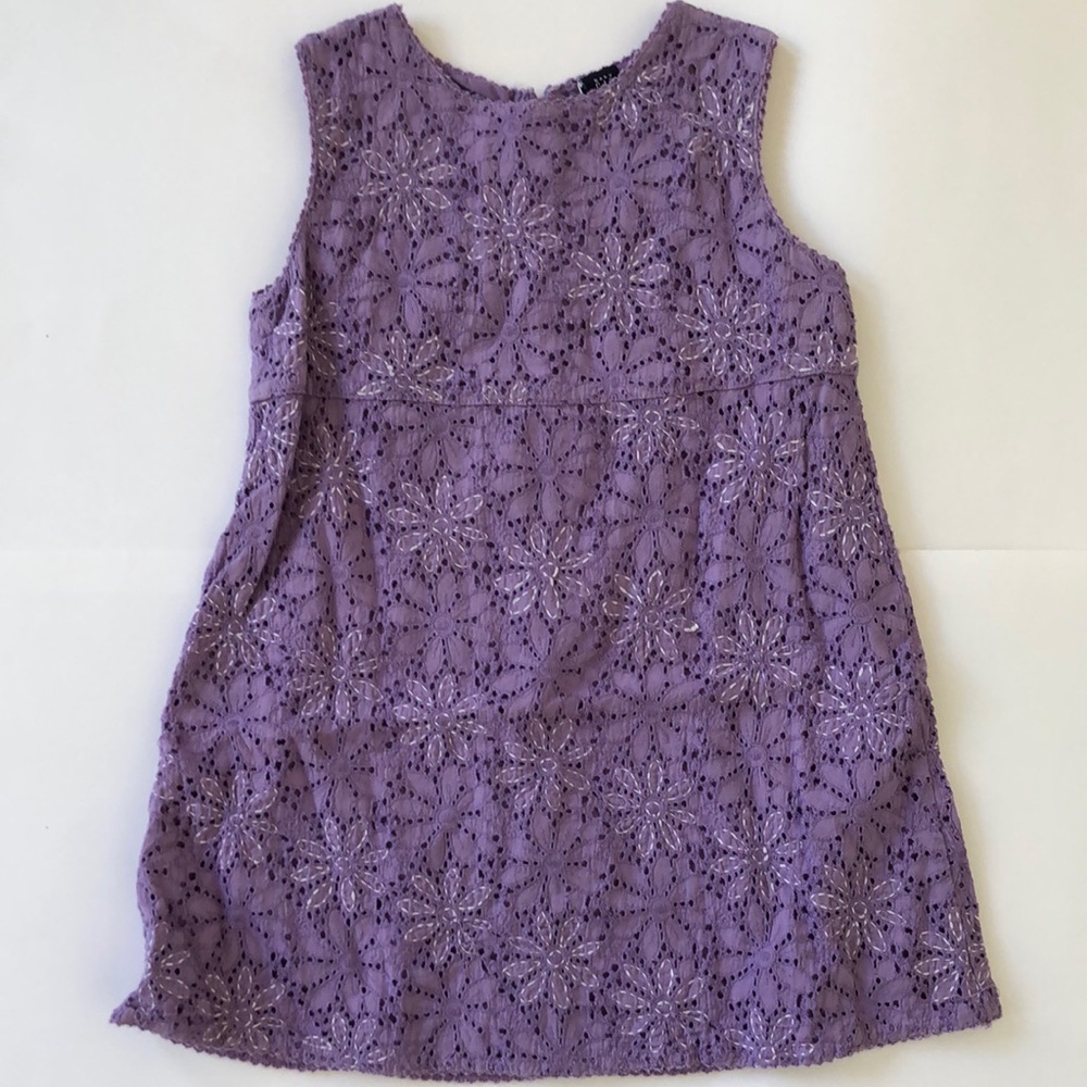 Baby GAP Purple Sleeveless Eyelet Dress Size 2T